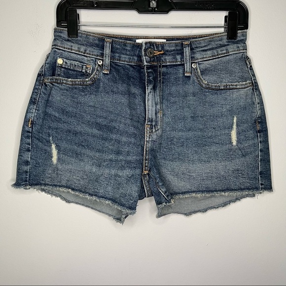 Women’s Denizen by Levi’s medium wash high waist Jean shorts size 26 - Picture 1 of 7